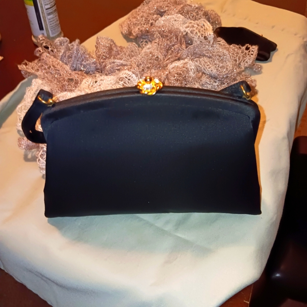 Elegant Black Clutch Bag-Make An Offer